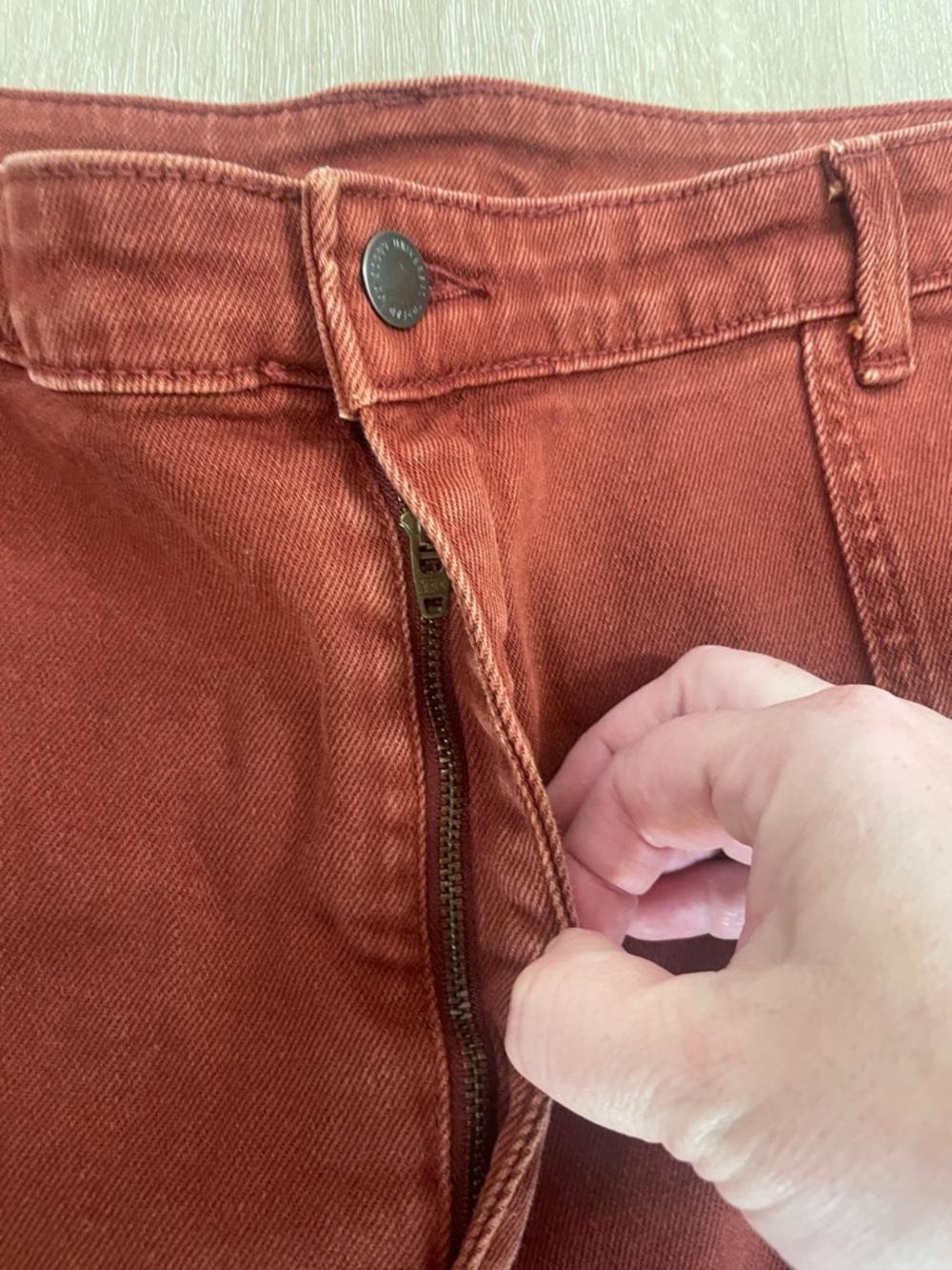 Universal Thread Wide Leg Pants in Rust Red 18 - Picture 8 of 8
